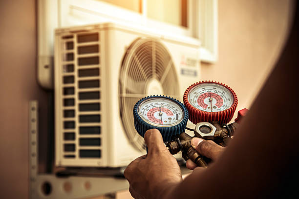 Professional Heat Pump Repair technician working in Branchville, SC